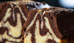 Marble cake (a slice)